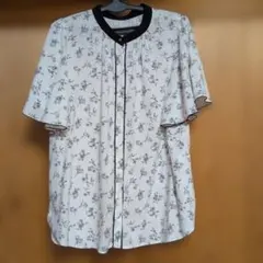 新品 GLOBAL WORK 花柄 半袖ブラウス Lのサムネイル