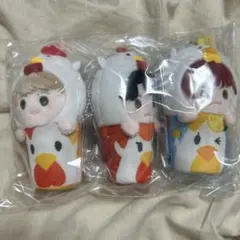 MGA なりきり！ からあげクン ぬいぐるみ キーチェーン 3種セット