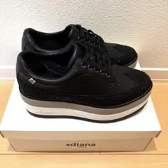 プレミアムライン✨️+diana プラスダイアナ 厚底スニーカー 24cm 