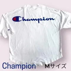 Champion チャンピオン　ビッグロゴ　ホワイト Mサイズ Tシャツ