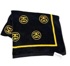 STUSSY ステューシー ロゴ ブランケット ビーチタオル 大判 コットン