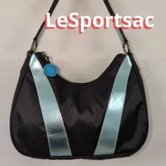 LeSportsac ハンドバッグ ブラック ブルー 美品！ レスポートサック
