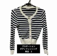 PROPORTION BODY DRESSING ボーダーカーディガン 2のサムネイル