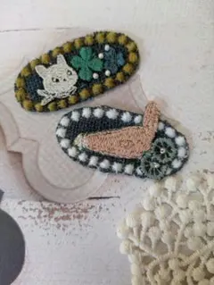 ミナペルホネン　pjc ハンドメイド　560 ブローチセット