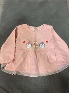 【新品、未使用】アンパンマン 長袖Tシャツ 90サイズ ピンク