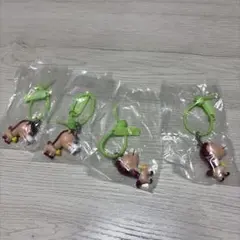 くまたん ROBATA マスコット キーホルダー 4個セット
