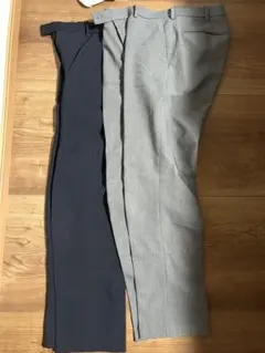 UNIQLO感動パンツ　ネイビー＆グレー2本セット（W76-L70）