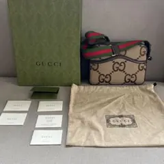 極美品 GUCCI グッチ 人気 ジャンボGG ショルダーバッグ