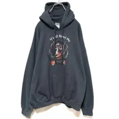 海外古着・アニマルプリント・パーカー・ダックスフンド・2053