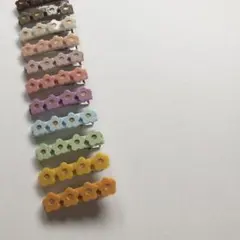 4連おはなのヘアクリップ♡ご希望カラーがあればお知らせください♡
