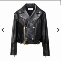 CELINE SOFTLAMBSKIN バイカー ジャケット ブラック 36