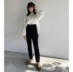 CLANE（クラネ）×Lee（リー）デニムパンツ　ブラック1のサムネイル