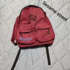【新品】（セサミストリート）カウントフォンカウント伯爵リュックサックエンジ色のサムネイル