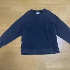 weliseハイクオリティーコットンケミカルオーバーダイクルーネックスウェット