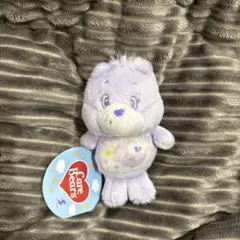 Care Bears 紫色 ぬいぐるみ　ケアベア 紫色 ぬいぐるみ キーホルダー