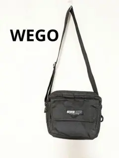 WEGO ブラック　ショルダーバッグ