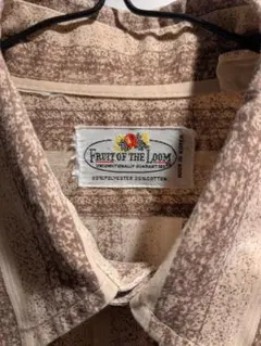 Fruit of the Loom ストライプ長袖シャツ　ビンテージ　70s