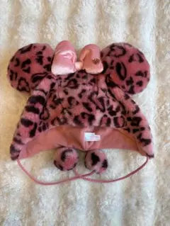 ミニーファンキャップ(ヒョウ柄)