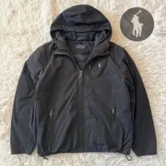 ポロラルフローレン ダウンジャケット マウンテンパーカー ポニー刺繍 ブラック