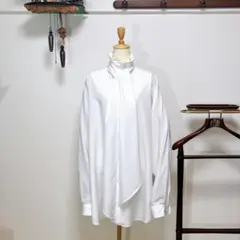 マディソンブルー 長袖 シャツ ブラウス ハンプトン 袖刺繍 白 1