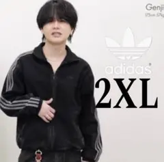 adidasアディカラー デニム ファイヤーバード トラックトップ 黒