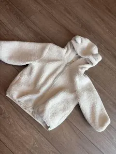 テータテート♡可愛いクマ耳♡ふわふわ白のボアアウター♡美品♡110♡ジャンパー