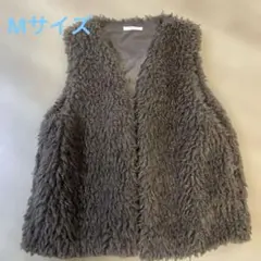 美品☆classical elf プードルフェイクファーベスト☆M