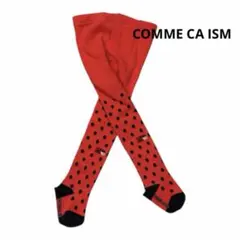 COMME CA ISM ベビータイツ 70-80cm てんとう虫柄 ハロウィン