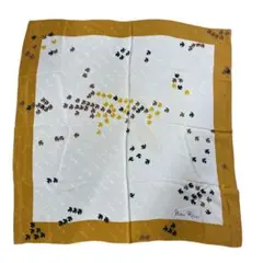 yz76 Nina Ricci リーフパターン 大判スカーフ