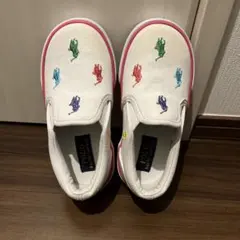 ラルフローレン　ロゴ　スリッポン　14cm