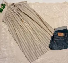 ♪ LE GLAZIK おしゃれストライプギャザーチュニック/ 36.のサムネイル