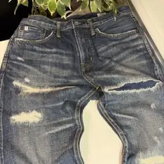 EDWIN エドウィン　ダメージ加工デニム・ジーンズ　W30