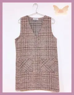 Ann story 韓国　ファッション　ツイード　ジャンパースカート　ワンピース