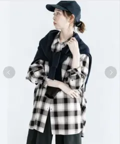 IENA チェックシャツ　羽織り