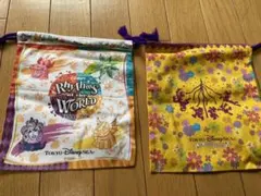 ディズニーランド巾着　2枚セット