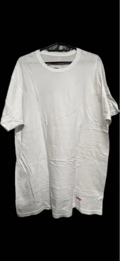 Supreme Hanes ホワイト Tシャツ Lサイズ ボックスロゴ