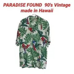 パラダイスファウンド アロハシャツ USA ハワイ製 90's ヴィンテージ