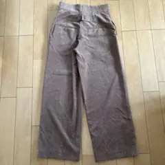 アーバンリサーチ ベージュ コーデュロイ ワイドパンツ