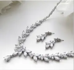 ANNAN WEDDING ネックレス ピアス セットTL076 ブライダル