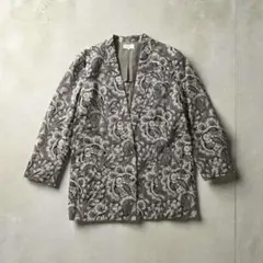 80s-90s Vintage ペイズリー 総柄ジャケット 昭和レトロ