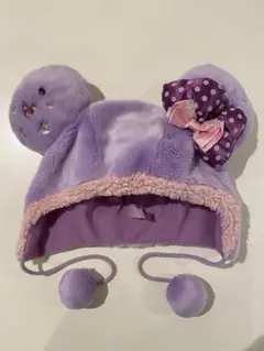 【週末セール中】ディズニー　ミニーファンキャップ　紫