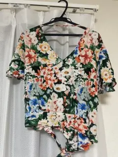 ZARA BASIC フラワープリント ビスチェのサムネイル