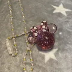 ミニーちゃん 光るペンダントライトネックレス