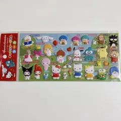 ①サンリオキャラクターズ 立体シール ずかんシール 台紙セット
