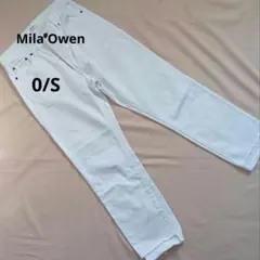 Mila Owen ストレートデニムパンツ ホワイトデニム 0トレンドカラー白