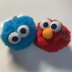 USJ エルモ&クッキーモンスターイヤリング セット　カチューシャ