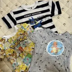 ポケモン Tシャツ 120cm ルカリオ ピカチュウ スパンコール　H&M