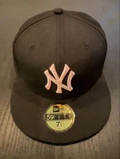 New Era 59FIFTY ブラックキャップ サイズ7 3/4