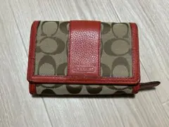 COACH モノグラム 二つ折り財布　送料込み
