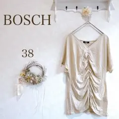 BOSCH カットソー　Tシャツ 半袖　ライトベージュ 上品　おしゃれ　38のサムネイル